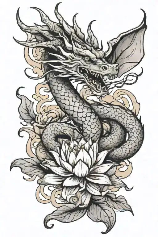 Dragon And Lotus