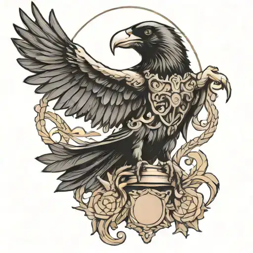 Justitia Raven Flying