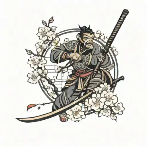 Wukong Samurai Cherry Blossoms
