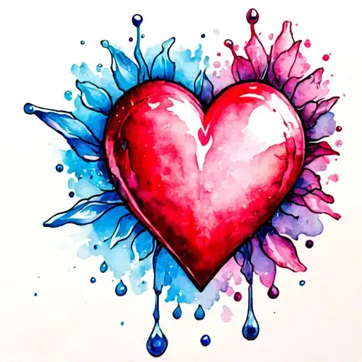 Water Color Heart
