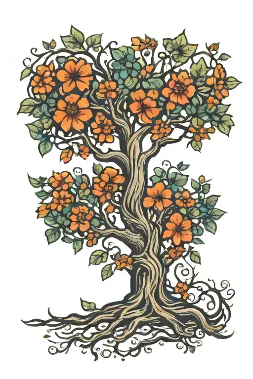Armenian Tree Of Life Intertwined