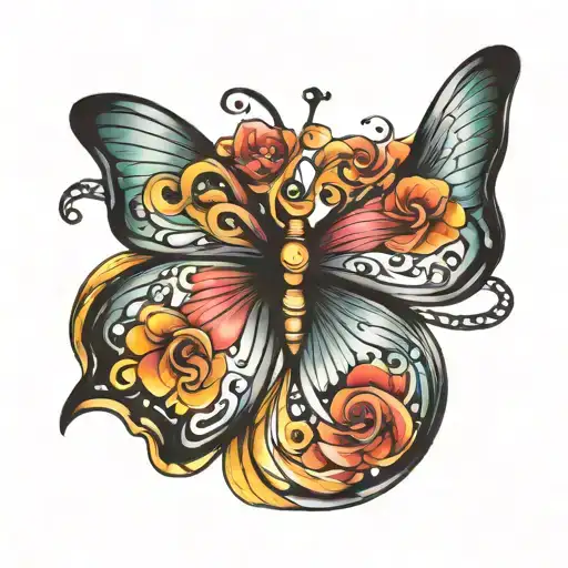 Butterfly Infinity Symbol Ribbon 17