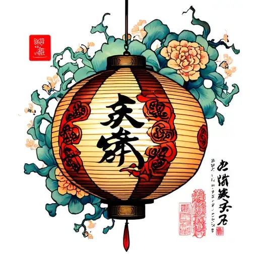 First Name Japan Lantern Symbol