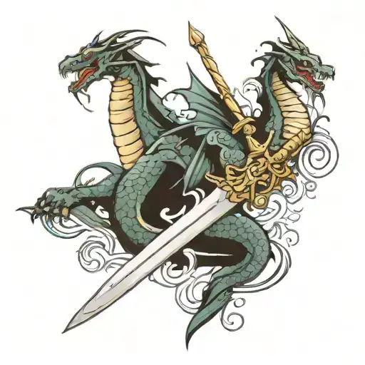 Dragon And Sword