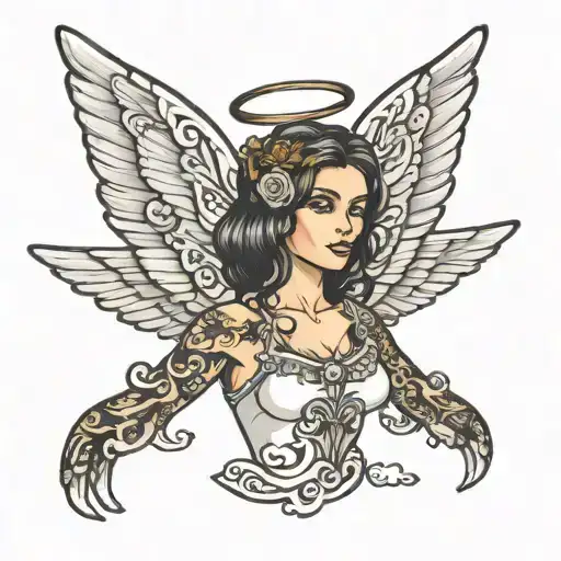 Nevaeh With Angel Wings