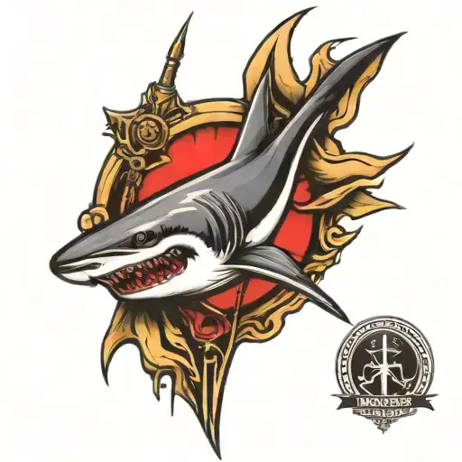 Shark Impaled By A Spear