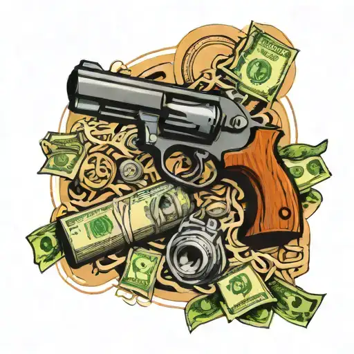 Money And Gun