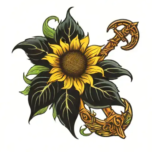 Phoenix Anchor Sunflower Intertwined