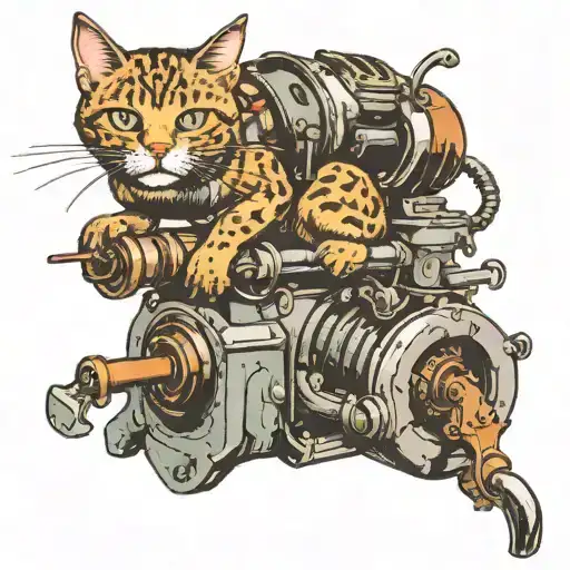 Sexy Cat With Wip On War Cannon