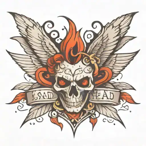 A Bad Head But A Good Heart Tattoo On Forearm