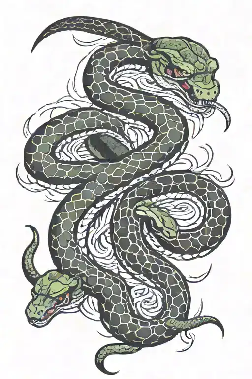 Horimoto Snake Fighting Samirai