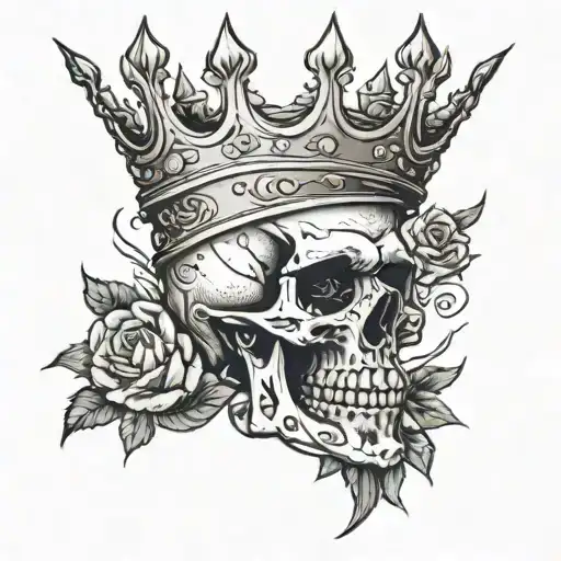 Skull With Crown