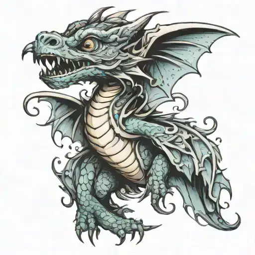 Baby Dragon Emerging