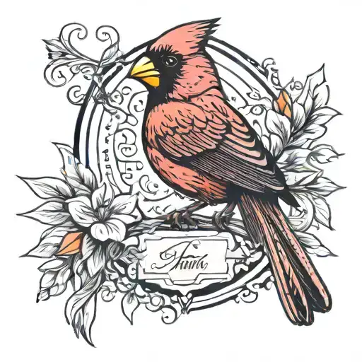 Cardinal With Script