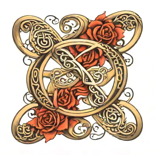 Infinity Symbol With Names Written