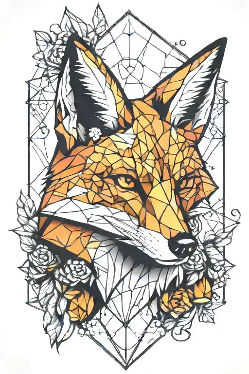 Geometric Fox With Octagons