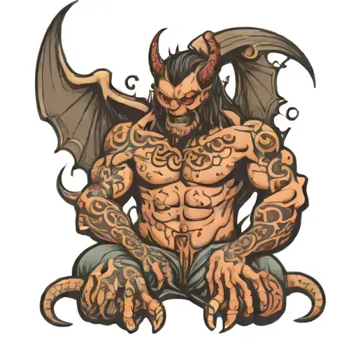 A Demon Holds Around The Word Family