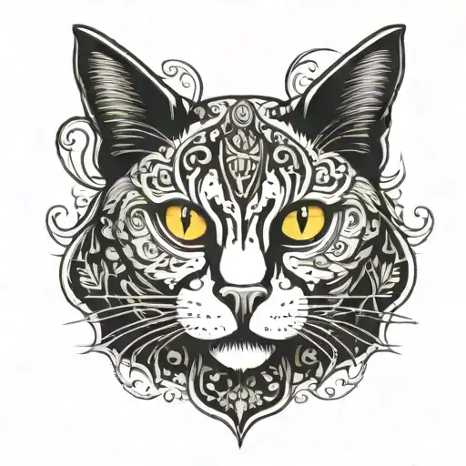 High Contrast Black Cat