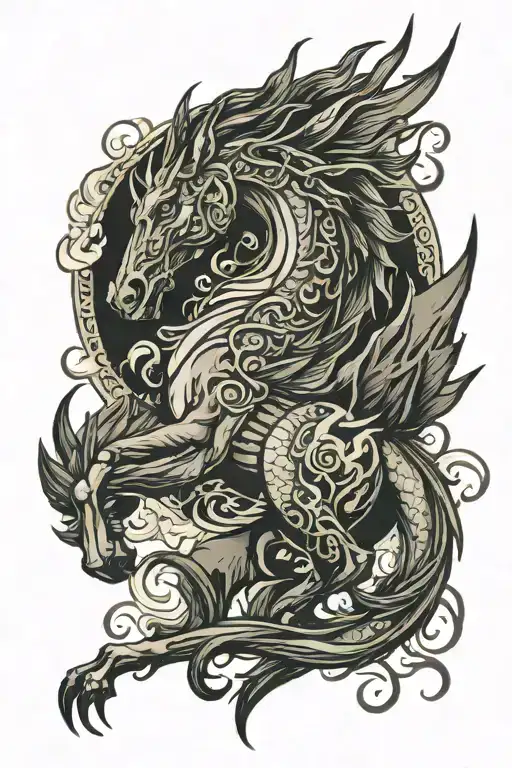 Horse Feat Dragon Flying