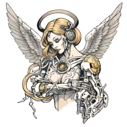 Nude Cyborg Angel
