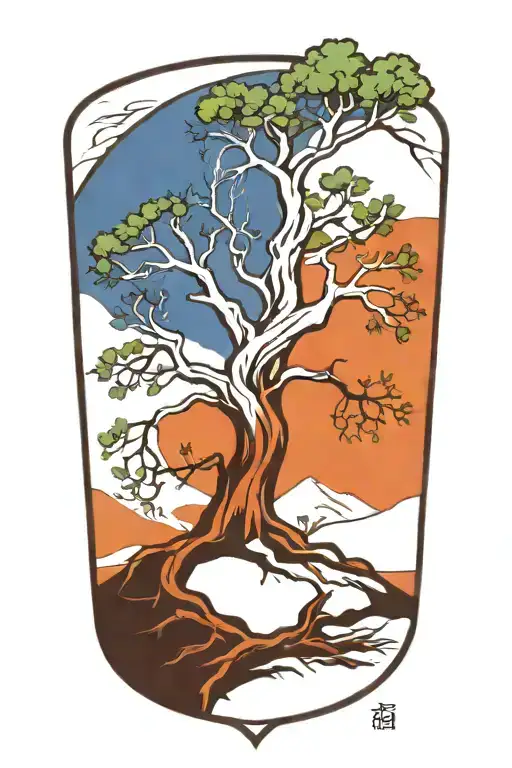 Yggdrasil And Tombstone