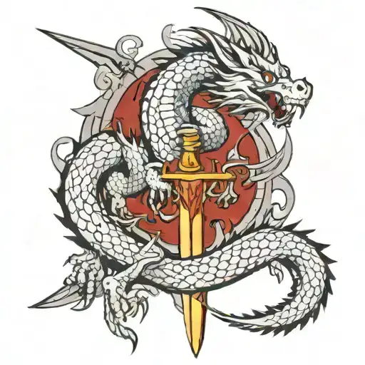 Dragon With Sword