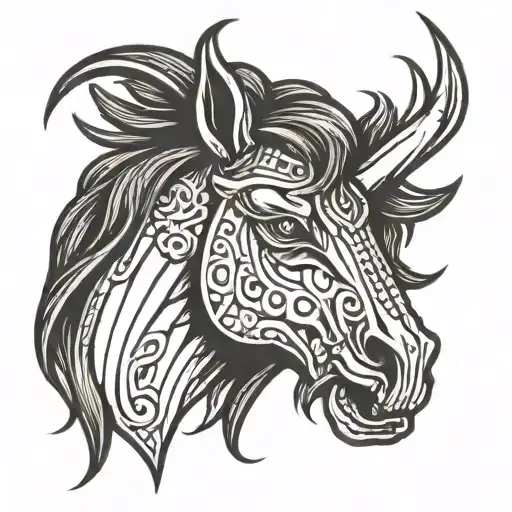 Dark Horse Head For Arm Band