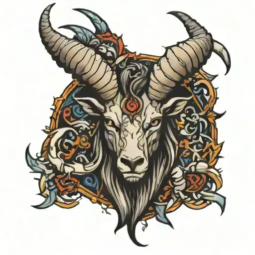 Demonic Capricorn Zodiac Signs Merged