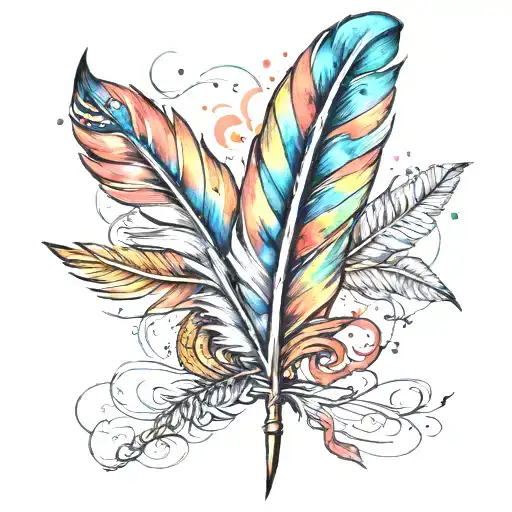 Feather Watercolor