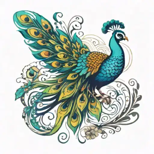 Peacock Looking