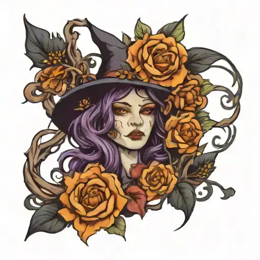 Witch Flowers Intertwined