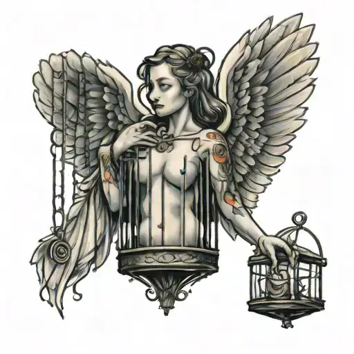 Angel Leaving Cage