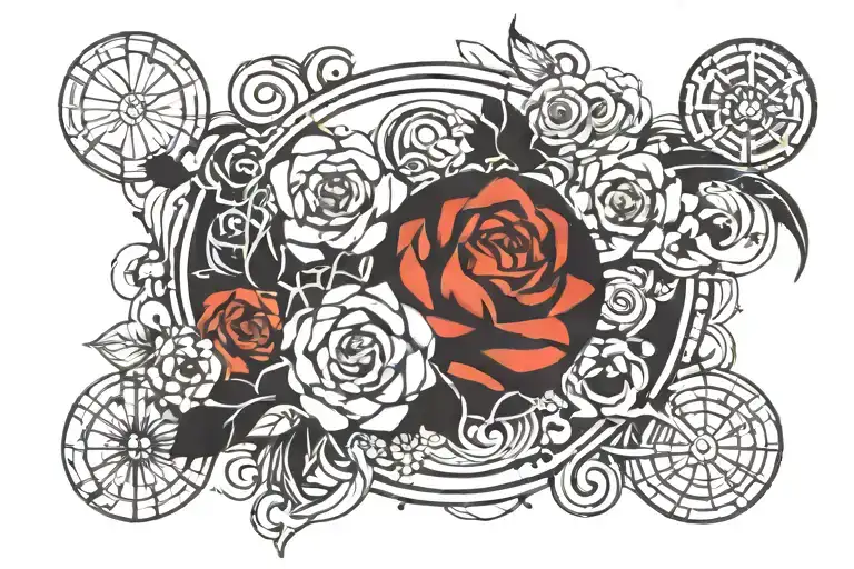 Make A Tatto Circle In Graffiti Latter Use By Asmita Chen As