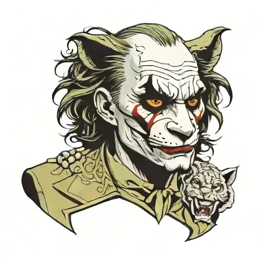 The Joker With A Lion Head