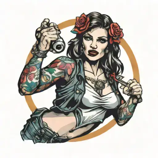 Pretty Woman Fighting For Women's Rights