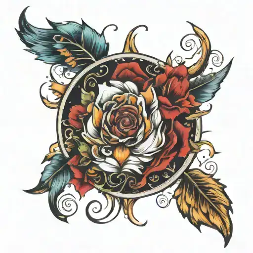 Paired Color Tattoos With Dense Coloring