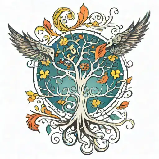 Tree Of Life With Phoenix