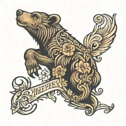 My Mother's Keeper Logo With Bear