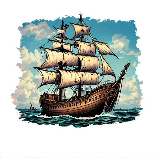 Dilapidated Pirate Boat