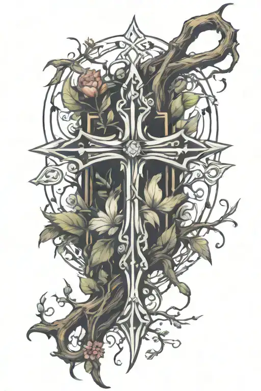 Nature Cross Spear Piercing