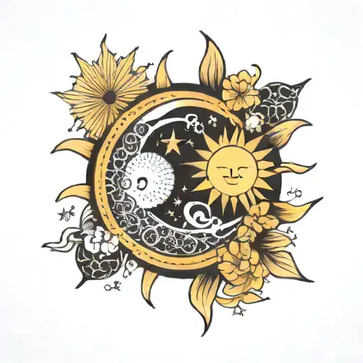 Japan Sun Moon Stars