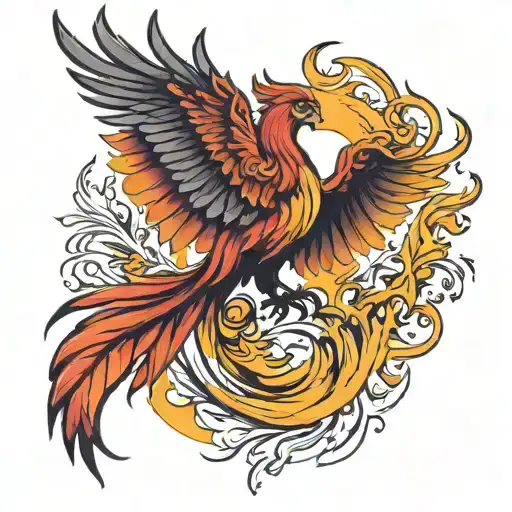 Phoenix Rising From Ashes