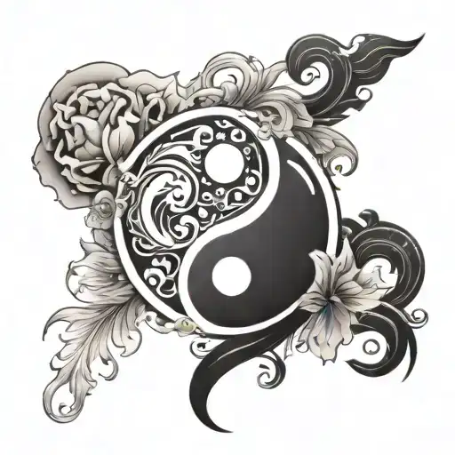 Black And White Yin Yang Symbol