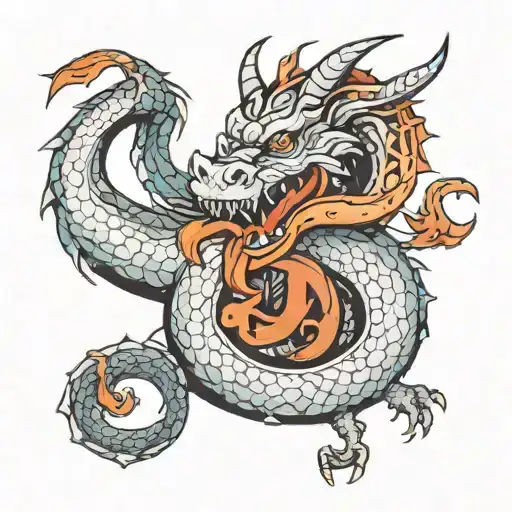 Dragon With J Letter