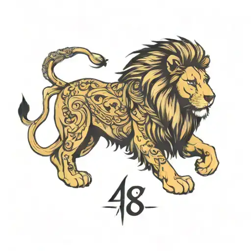 Suggest Me A Tattoo For Zodiac Sign Lion With Birthday Date Is 08Th March 2001 In Image Format