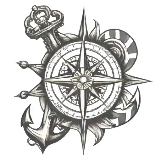 Compass Anchor Union Jack