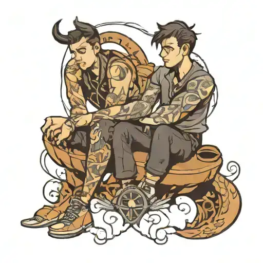 Good Man Help To Friend