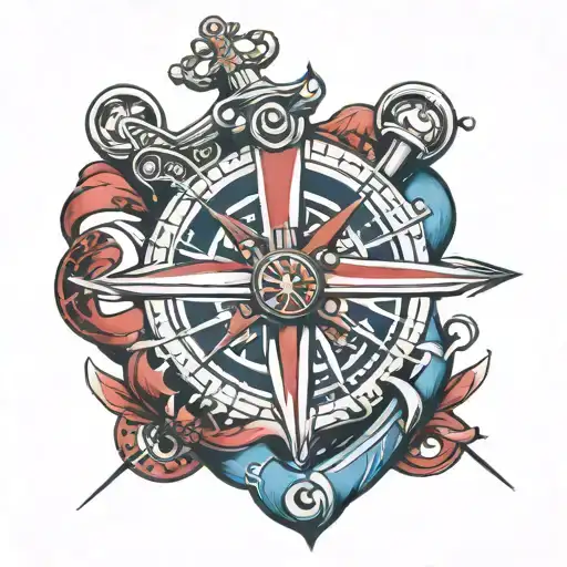 Compass Crown Anchor Union Jack