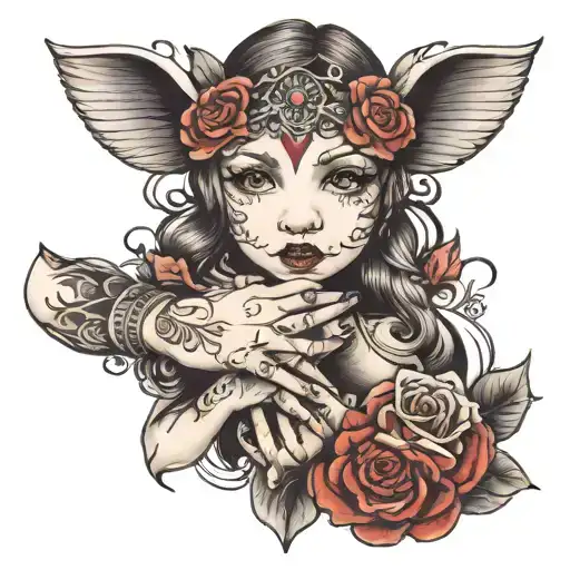 Daughter Holding Hands