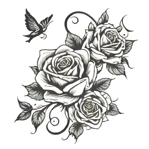 Roses And Music Notes